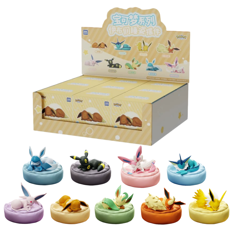 Model Kit Eevee - Anime Pokémon Eevee Family Sleeping Position