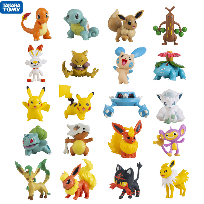 Model Kit Eevee - New 3-8CM Pokemon Hot Cartoons Movie
