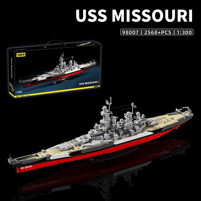 Model Kit Uss Missouri - Military 1:300 USS Missouri Building Blocks
