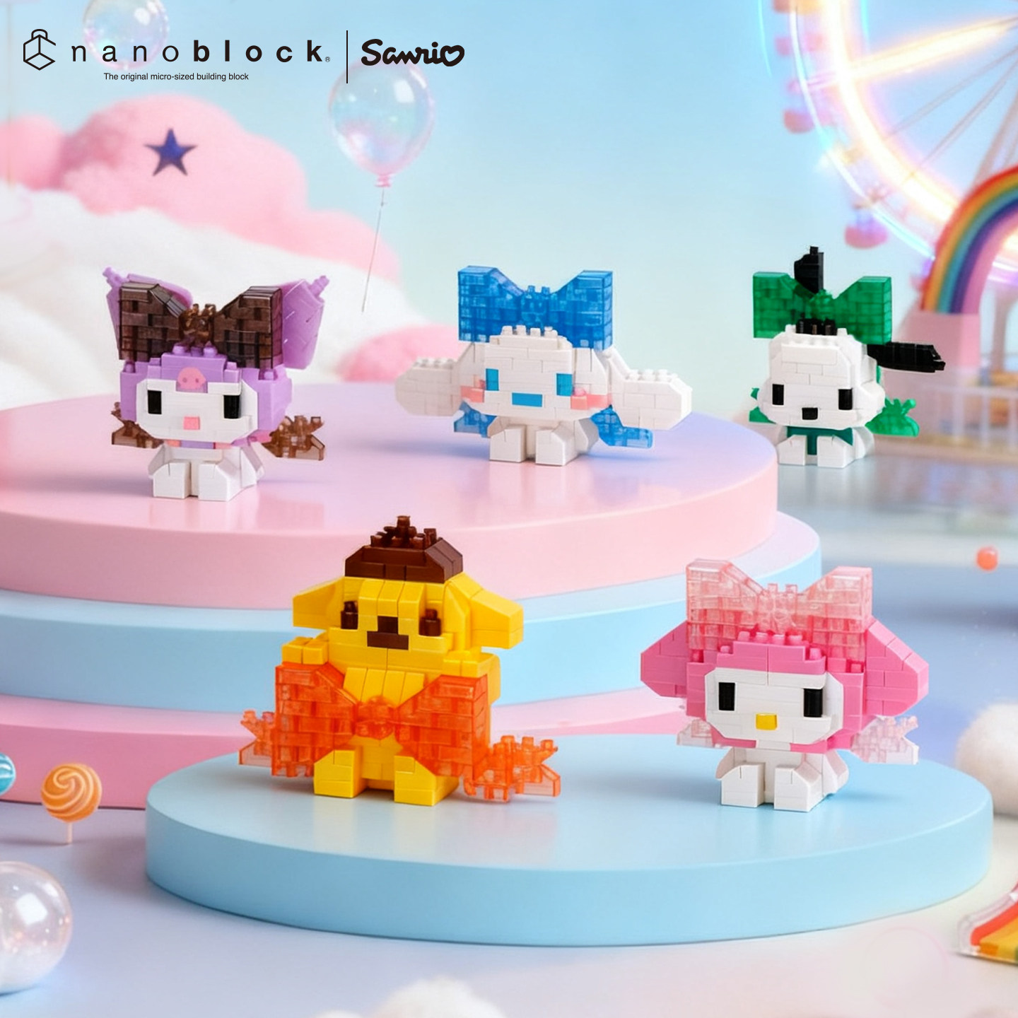 Model Kit Toy - Nanoblock Sanrio Micro Building Blocks Genuine