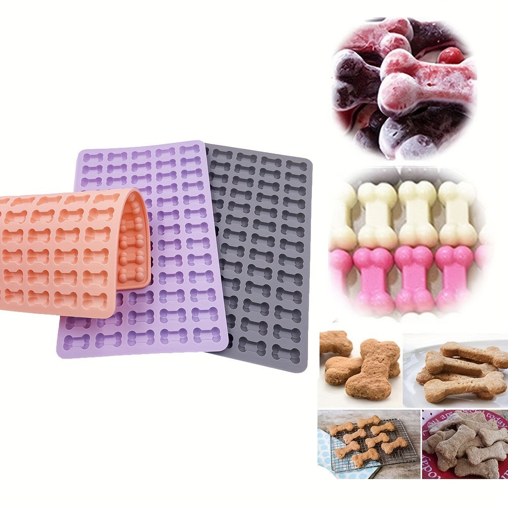 Model Kitchen Set - 1pcs Mini Bone Biscuit Mold Pink