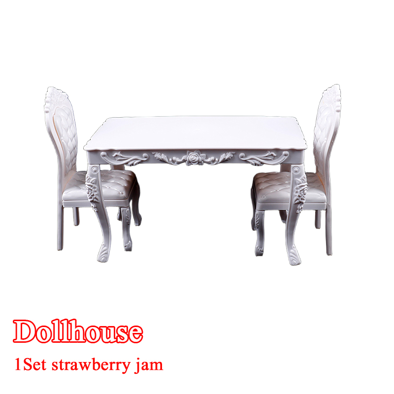 Model Kitchen Set - Dollhouse 1:6 Kitchen Furniture Dining Table