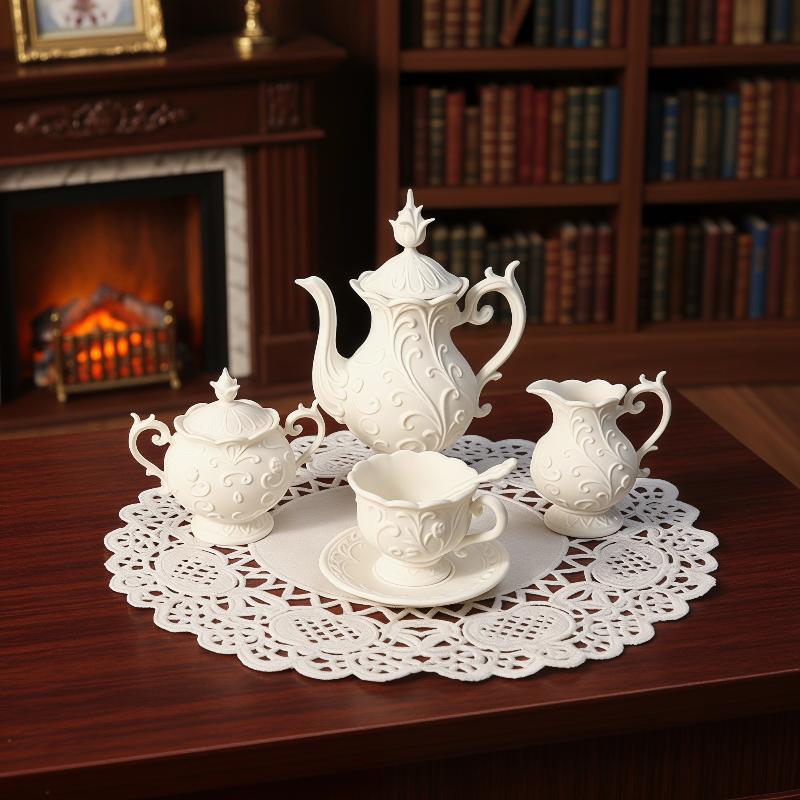 Model Kit House - 1 Set Simulation Mini Flower Relief