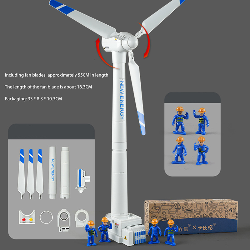 Model Kit Toy - Kids' Wind Turbine Model Simulation Toy