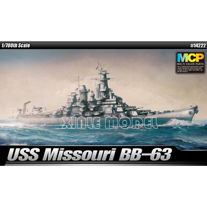 Model Kit Uss Missouri - Academy 14222 USS Missouri BB-63 Multi-Color