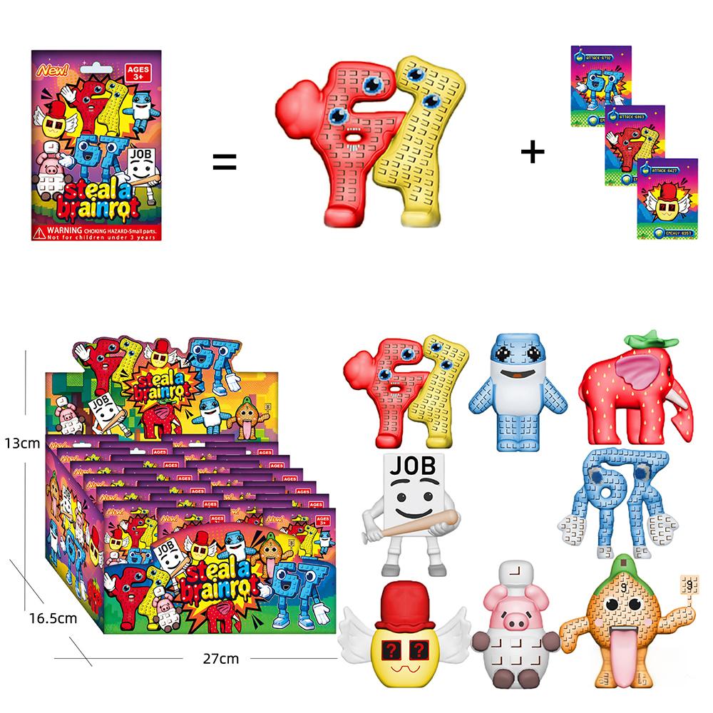 8Pcs/Set Steal A Brainrot Blin - огляд і ціна Model Kit House