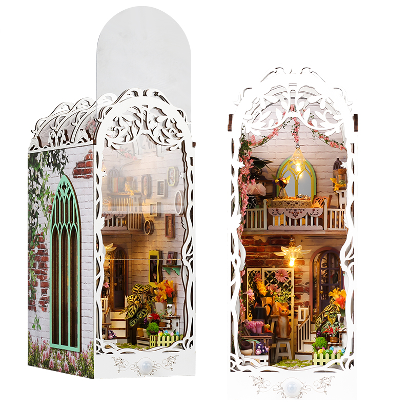 DIY Book Nook Wooden Miniature - огляд і ціна Model Kit House