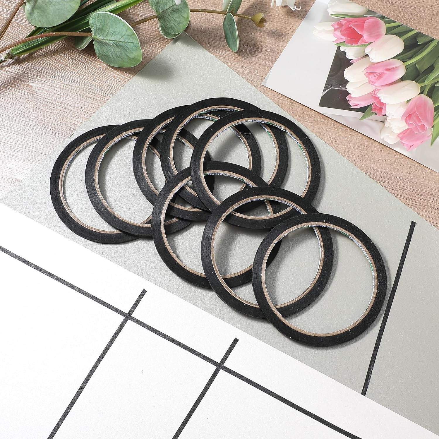 Black Thin Paper Masking Tape  - огляд і ціна Masking Tape Thin