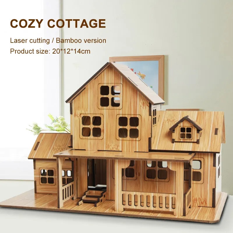 3D Wooden Puzzle Model GamesCo - огляд і ціна Model Kit House