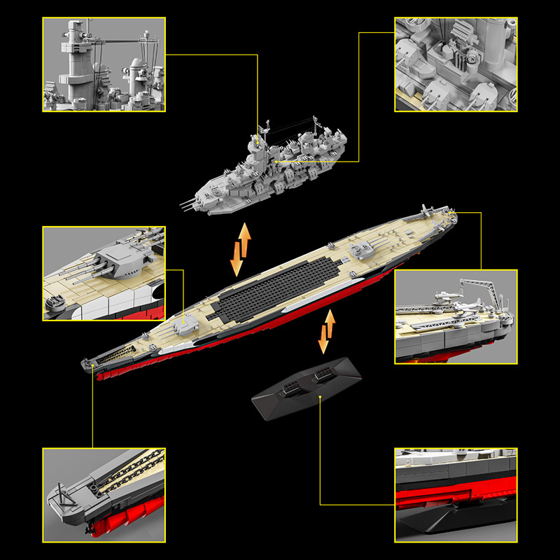 Military 1:300 USS Missouri Bu - огляд і ціна Model Kit Uss Missouri