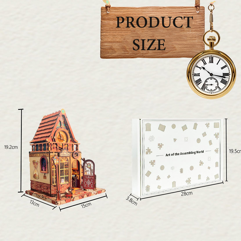 New Wooden Dollhouse Time Pavi - огляд і ціна Model Kit Instructions
