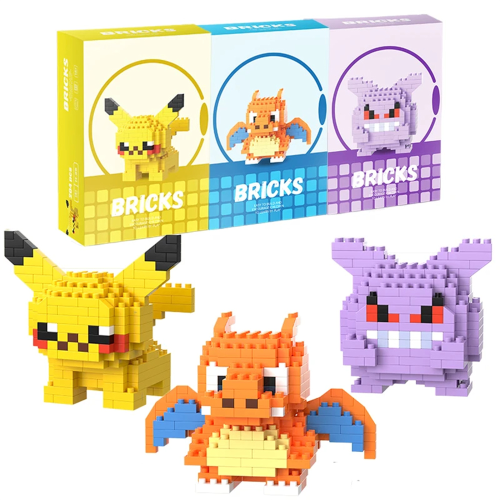 Pokemon Micro Building Blocks  - огляд і ціна Model Kit Instructions