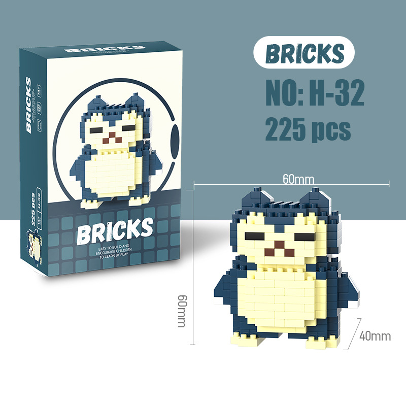 Pokemon Micro Building Blocks  - огляд і ціна Model Kit Instructions