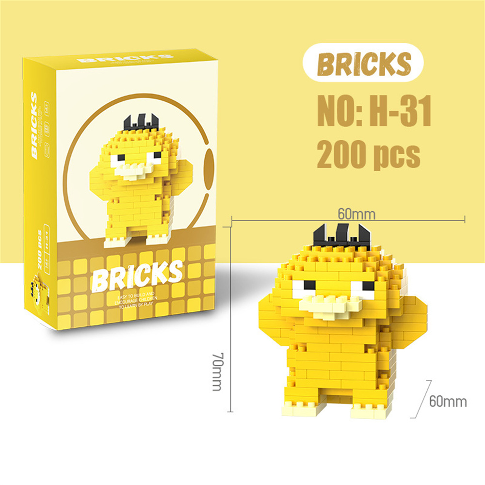 Pokemon Micro Building Blocks  - огляд і ціна Model Kit Instructions