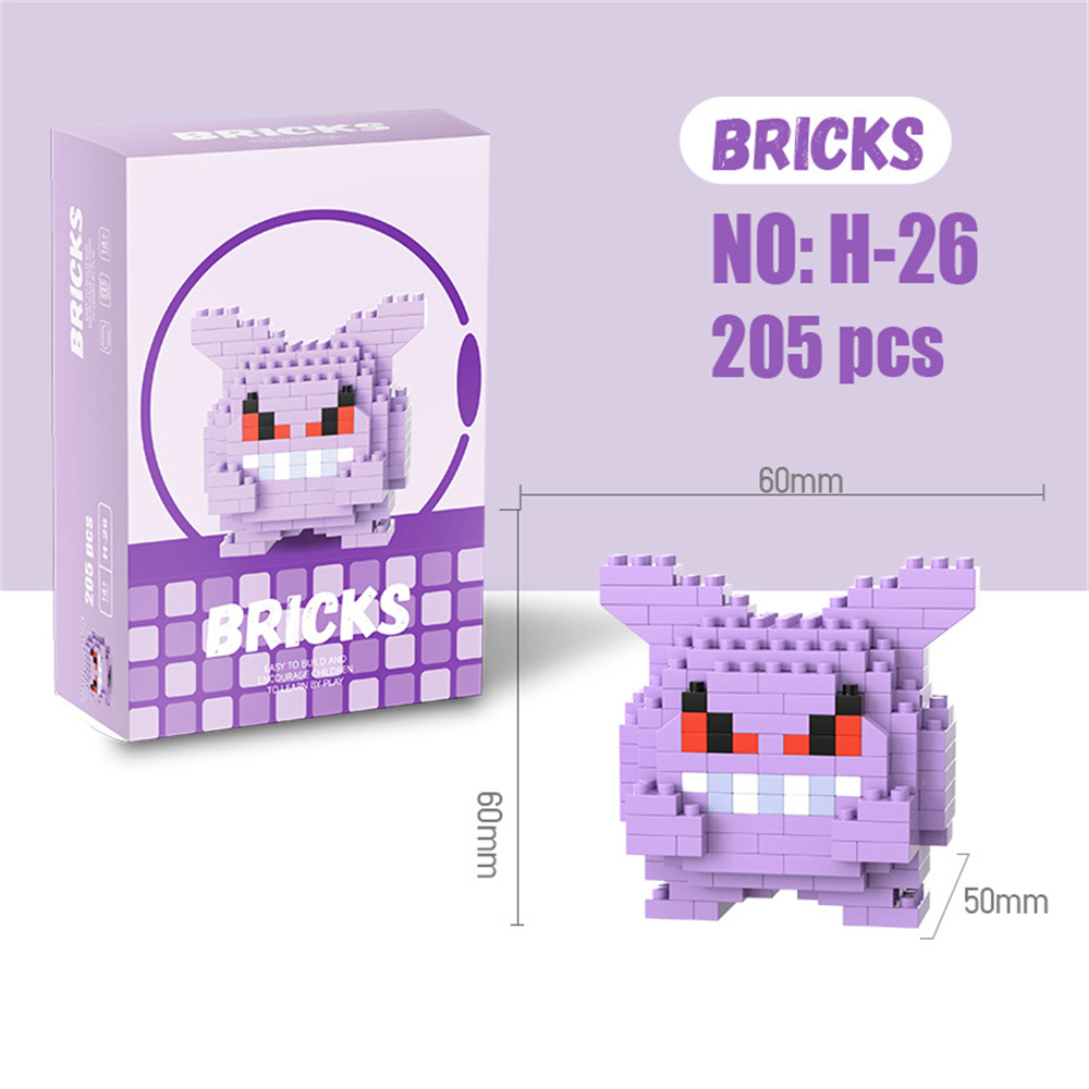 Pokemon Micro Building Blocks  - огляд і ціна Model Kit Instructions