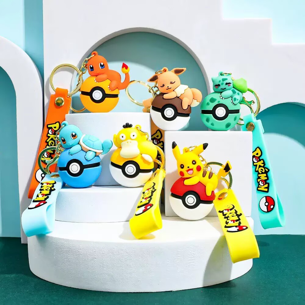 Pokémon Poké Ball Keychain Set - огляд і ціна Model Kit Eevee