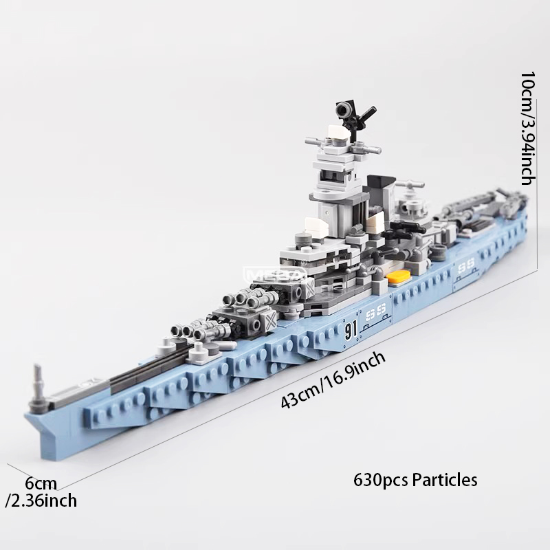 630pcs USS Missouri BB-63 Buil - огляд і ціна Model Kit Uss Missouri