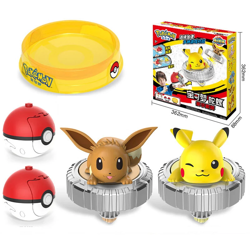 5pcs Pokemon Rotating Top Toy  - огляд і ціна Model Kit Eevee