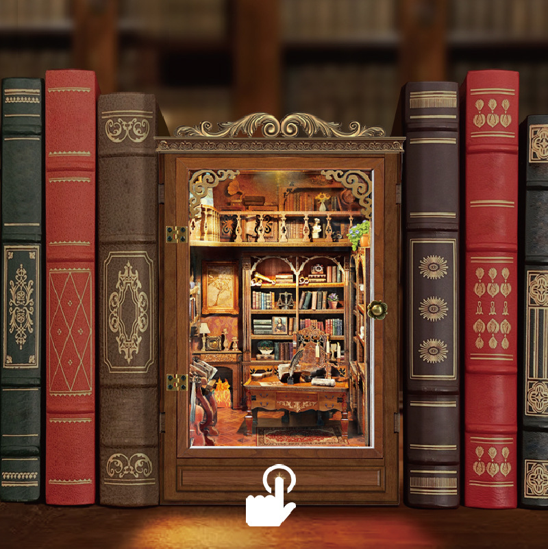 DIY Book Nook Shelf Insert Tim - огляд і ціна Model Kit House