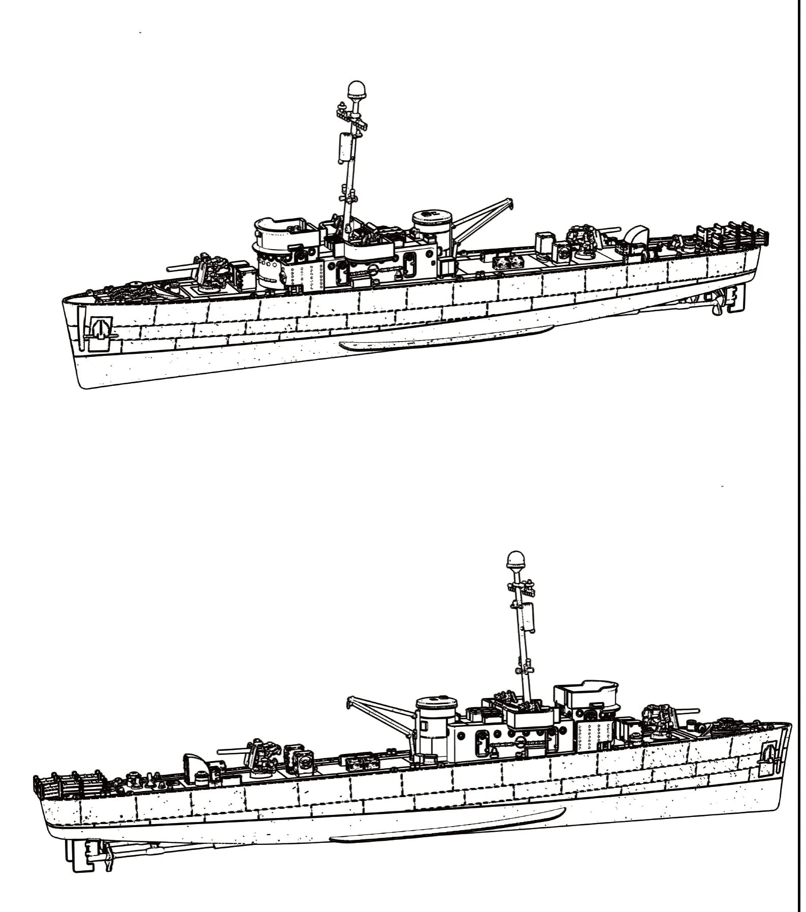 USS PC-461 Class Carmi Sub-Cha - огляд і ціна Model Kit Uss Missouri