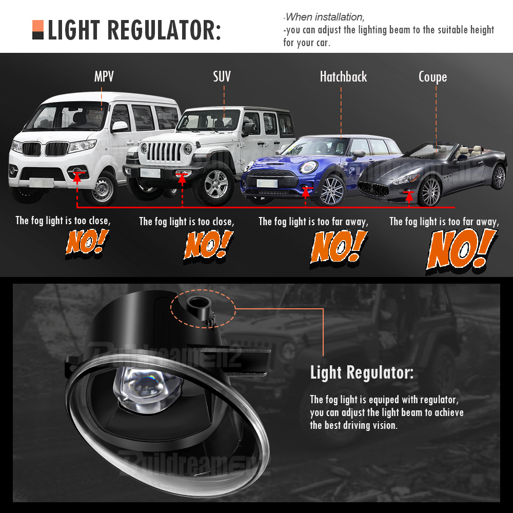 2 Pieces 30W LED Fog Light Ass - огляд і ціна Model Kit Land Rover