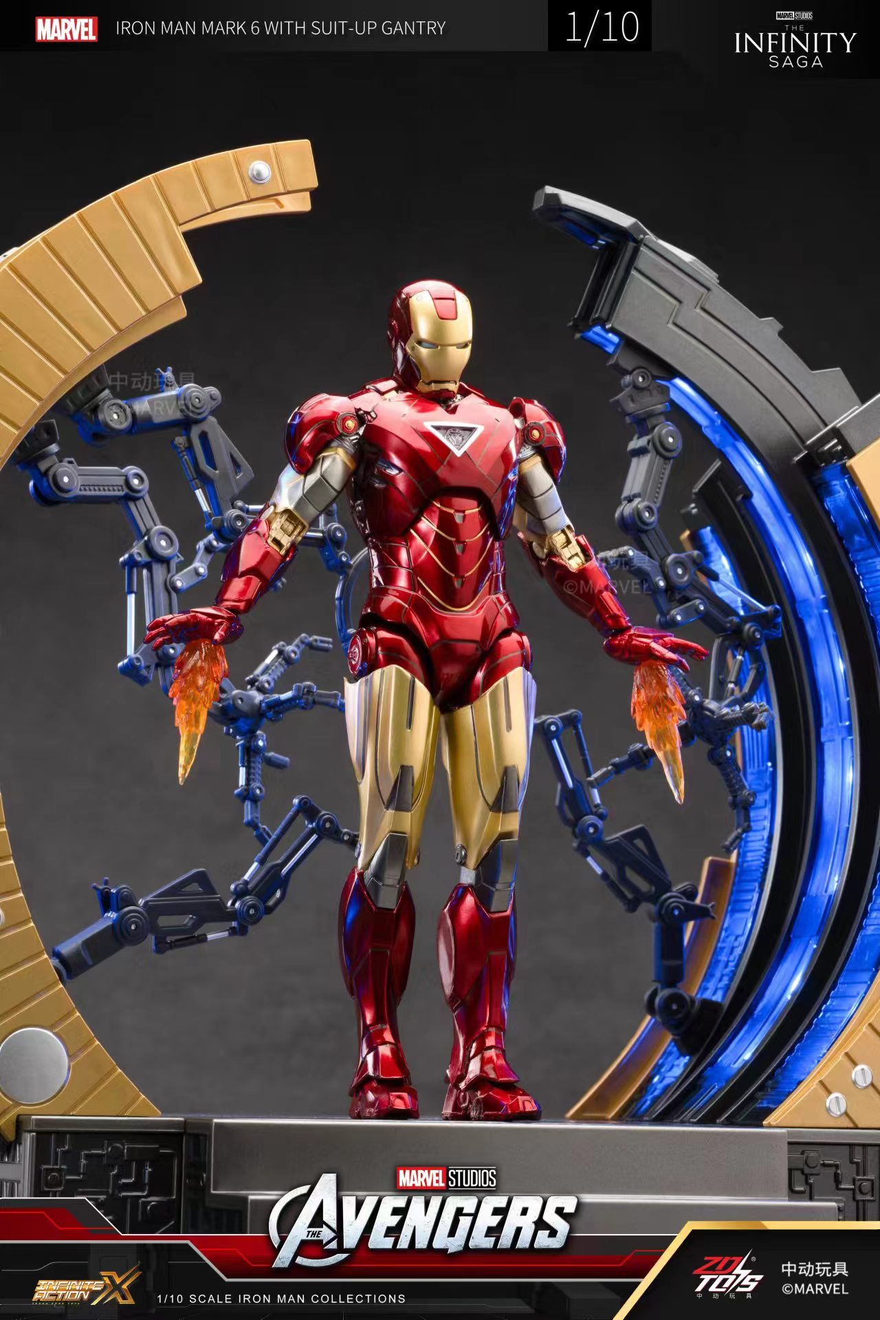 Original ZD Toys Iron Man WITH - огляд і ціна Model Kit Iron Man Mark 50